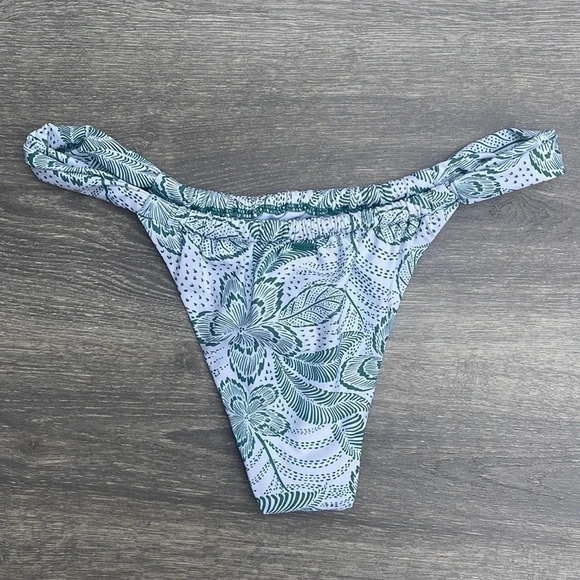 Rip Curl Rio Floral One Should Crop & Skimpy Coverage Bottoms, teal - Picture 12 of 16